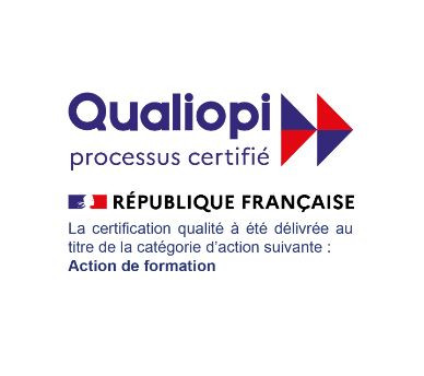 Qualiopi - Process certifié - République française - La certification qualité a été délivrée au titre de la catégorie d'action suivante : Action de formation